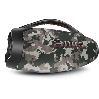 Caixa de Som Boombox Plus AIWA BBS-01-BG 200W BT 30H IP66 USB Cinza em Oferta na Shopee