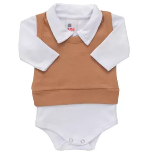 Conjunto Bebê Duas Peças Body e Colete 6670-C1 em Oferta na Shopee