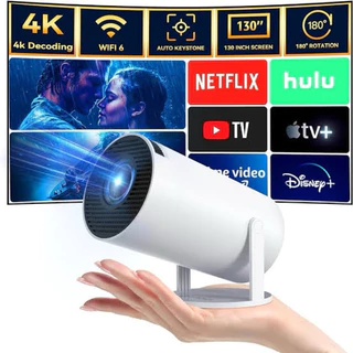 Mini Projetor Portatil com Wifi 5.0 modelo Hy300