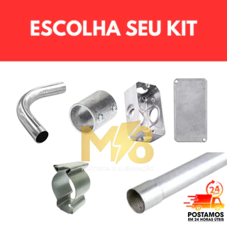 BARRA ELETRODUTO GALVANIZADO 1 POLEGADA CONDULETE ALUMINIO , CURVA , LUVA, ABRAÇADEIRA, 1 POLEGADA.