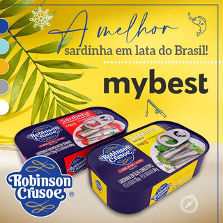 Kit 24 Latas de Sardinha em Óleo Robinson Crusoe Lata 125G | Shopee Brasil