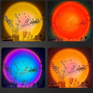 Luminaria Sunset Tripé Atmosfera Por do Sol/Nascer do Sol Lâmpada LED Envio Imediato