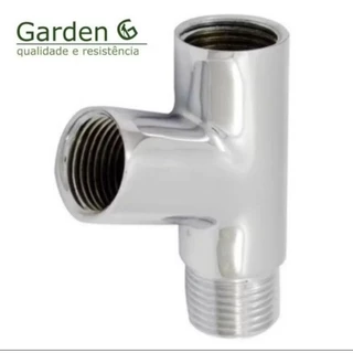Adaptador Torneira Junção Y Filtro 1/2 Cromado Garden