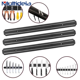 Barra Magnética 33cm De Parede Para Faca E Utensílios Organizador Porta Facas Imã Faqueiro Suporte Cozinha