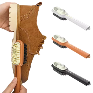Escova Limpar Sapato Tenis Mocassins Camurça Nobuck Scarpins Limpa Bota Sneakers Esponja Sujeira