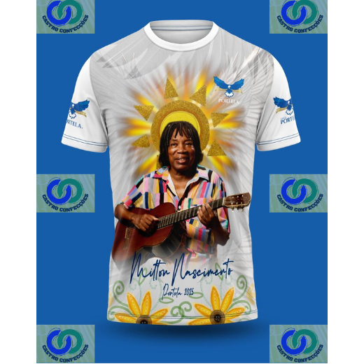Camisa enredo Portela 2025 Milton Nascimento branca | Shopee Brasil