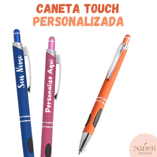 Caneta Personalizada Metal Touch com Nome, Logo ou Frase