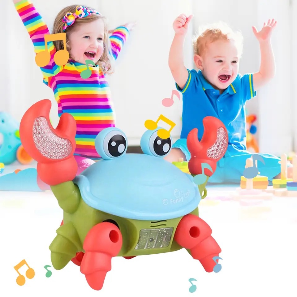 Brinquedo Caranguejo Fujão Musical Som Luz E Movimento | Shopee Brasil