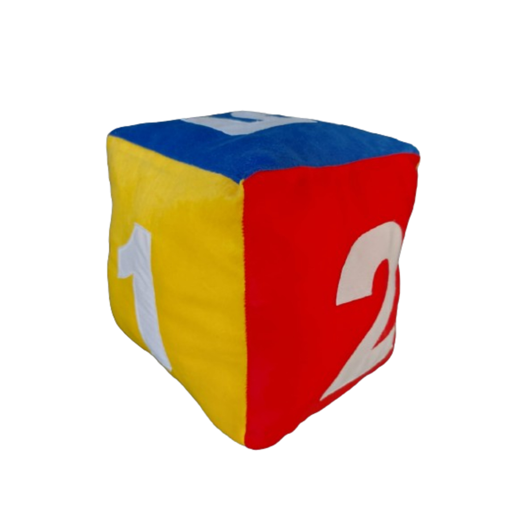 Dado Gigante 30X30X30 CM Educativo Colorido Macio Com Zíper Lavável ...