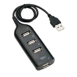 Hub 4 Portas USB Adaptador de Teclado Mouse Pen Drive Compatível com Notebook PC
