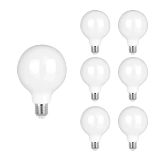 kit 7 lampada luz led filamento leitosa G95 2200k ambar Bivolt