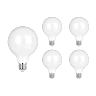 Kit 5 lampada luz led filamento leitosa G95 Bivolt