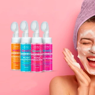 Mousse Facial de Limpeza Com Aplicador Lovely by Face Beautiful
