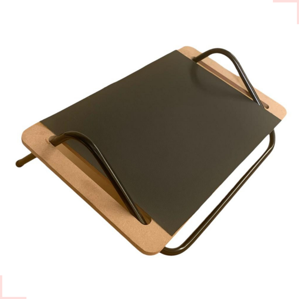 Apoio Ergonômico Descanso Para Os Pés Com Regulagem Em MDF