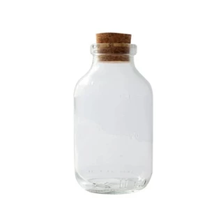 12 Frascos De Vidro Penicilina Graduado 125ml Para Sais C/rolha - Cristal