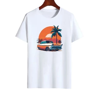 Camiseta masculina Estampa Carros adulto e infantil