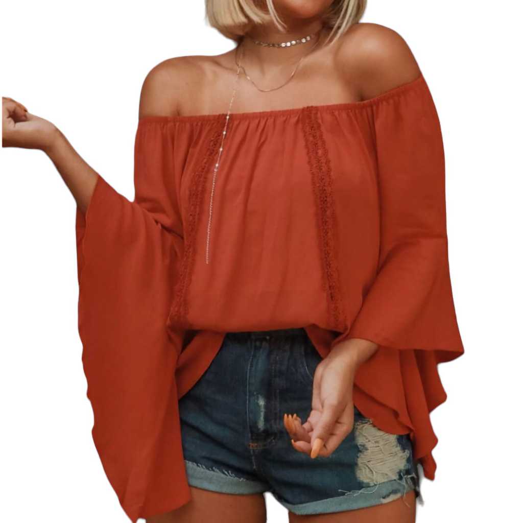 Blusa Ciganinha Feminina Manga flare G1