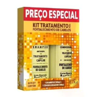 Kit Gota Dourada Fortalecimento Shampoo e Condicionador 300ml
