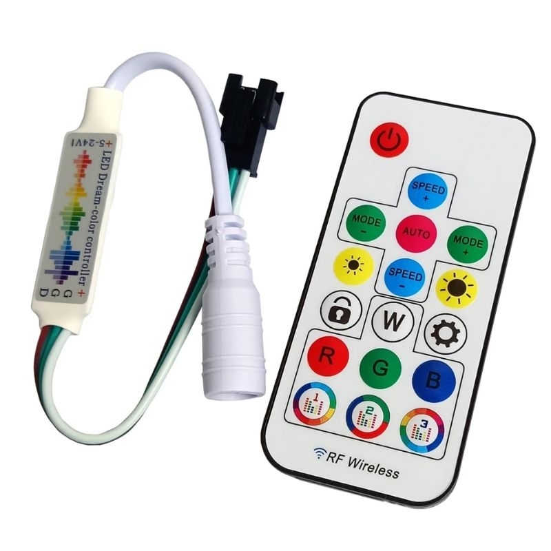 Central Rítmica Acompanhar a Música Fita LED Ws2811 Ws2812