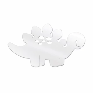 Espelho Decorativo Acrílico Espelhado Dinossauro Quarto Bebe