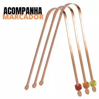 Kit 3 Raspador Lingua Adulto Cobre