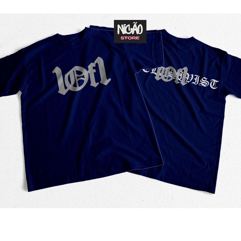Camiseta 1OF1 Cinza Camisa Streetwear Unissex Estilo Rua Envio Rápido