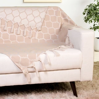 Xale Manta para Sofá Jacquard 2,80x3,50 Decorativa Elegante