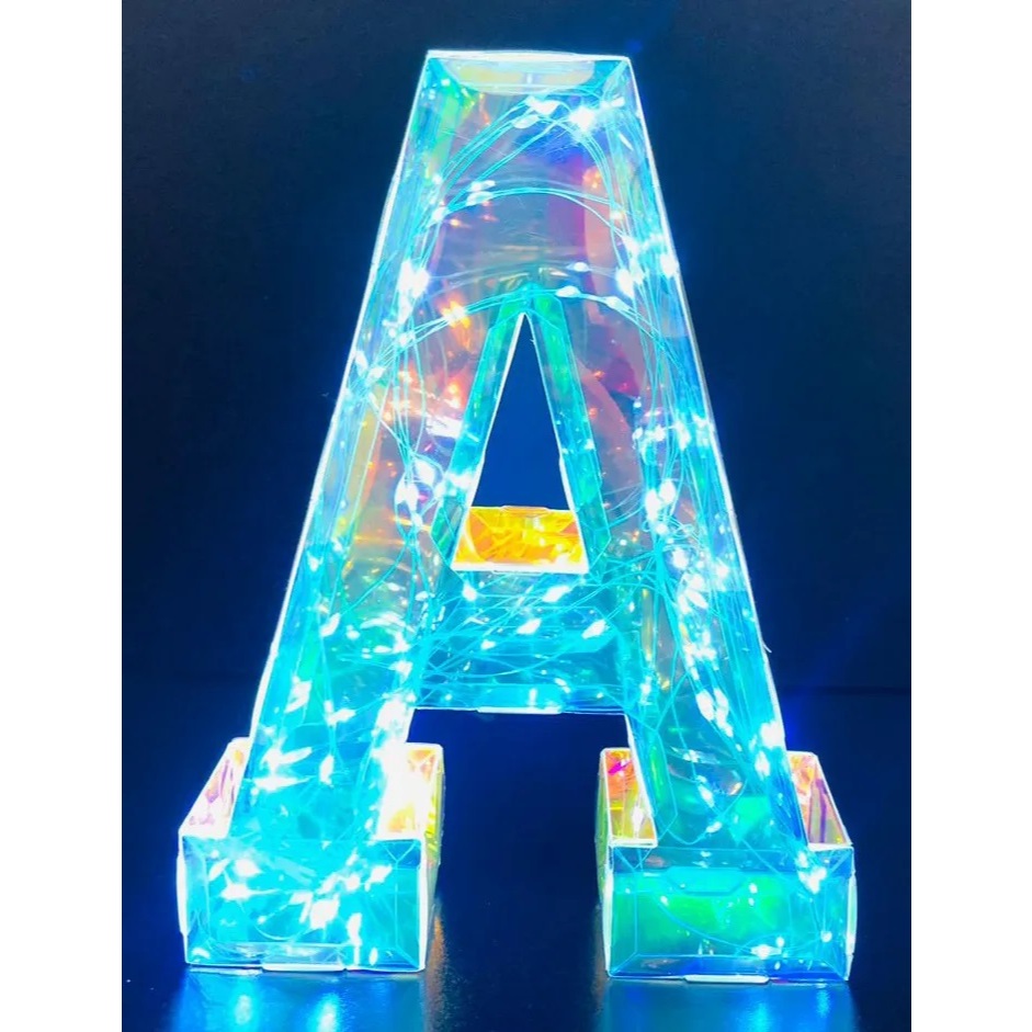 LETRA DE LED NACARADO ALFABETO PARA DECORAÇÃO E ILUIÇÃO NOTURNA ABAJUR ...