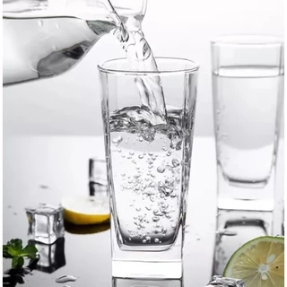 Jogo c/6 Copos Vidro Ibiza Luxo 250ml Transparente