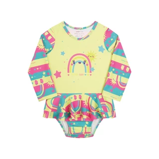 Macacão Maio Proteção Solar Uv Bebe Menina Roupa Praia