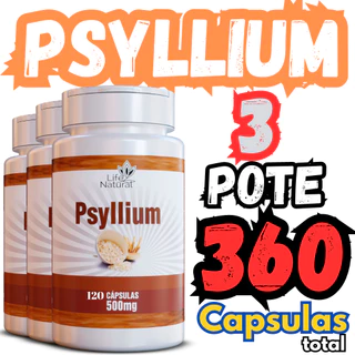psyllium 120 capsulas 100% Original pissilio Fibra Solúvel Fibra Alimentar