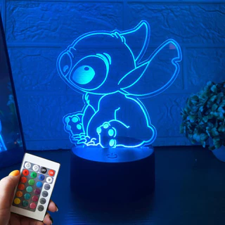 Luminária Stitch LED RGB de Mesa Decorativa Temática Stitch Presente - Ilumine seu Espaço com Estilo