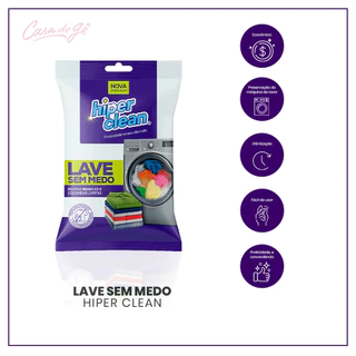 Lave Sem Medo Hiper Clean - 20 Panos