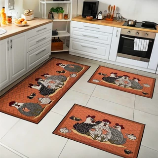 Kit Passadeira e Tapetes Para Cozinha Estampado Antiderrapante Grande Diversos Modelos