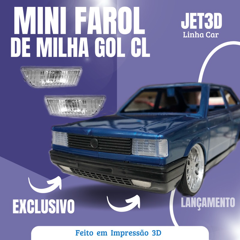 Par Miniatura Farol de milha Gol Diverplas CL