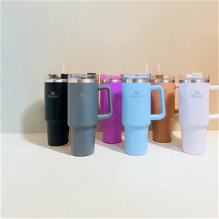 Copo Quencher Térmico com Canudo 1200 ML Caneca Garrafa de Água Café Refrigerante Chá Copo Portátil