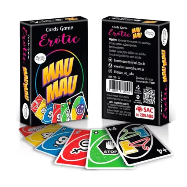 Cartas Jogo Uno Mau Mau Erótico Para maiores de 18 Anos | Shopee Brasil