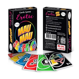 Cartas Jogo Uno Mau Mau Erótico Para maiores de 18 Anos
