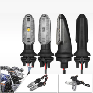Kit 4 Peças de Luzes LED de Pisca-Pisca para Motocicletas - Seta Esportiva, Impermeável, Alta Visibilidade, Fácil Instalação para TITAN150 CB250