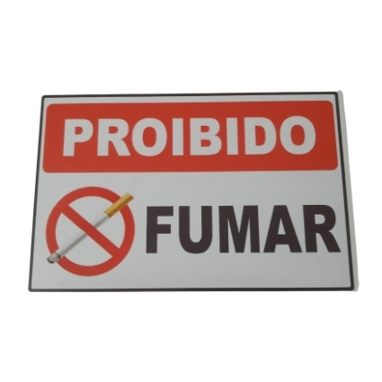 Placa de Sinalização Proibido Fumar 30x20cm Shopee Brasil