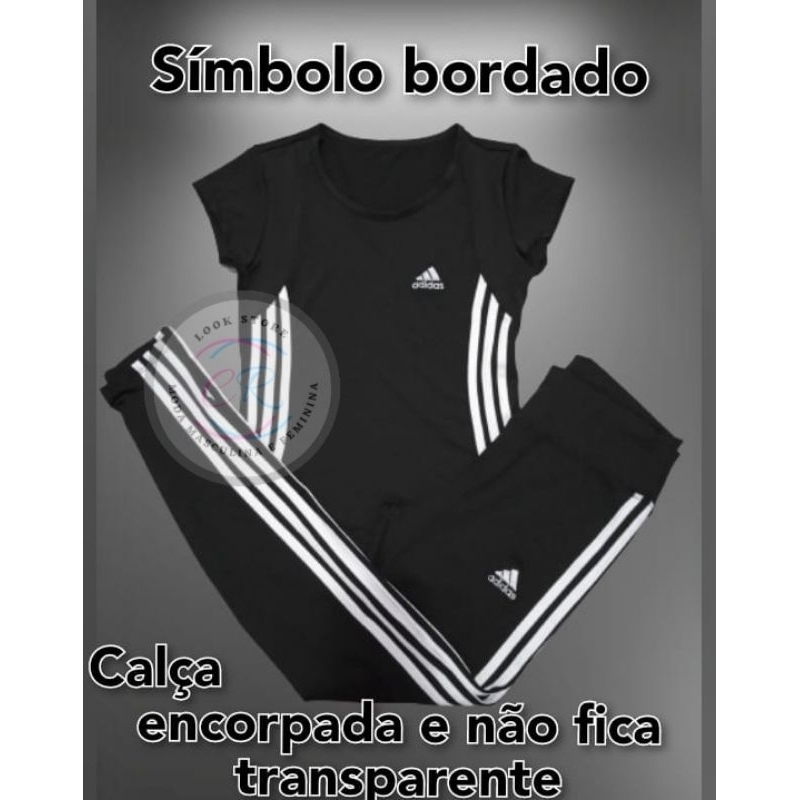 Conjunto Fitness calça não fica transparente qualidade e conforto