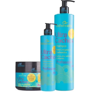 KIT ULTRA CACHOS SOFISTICATTO COSMÉTICOS PROFISSIONAL CRESPOS E CACHEADOS