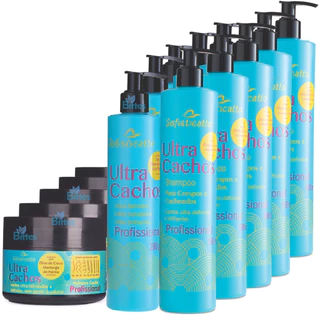 5 KIT ULTRA CACHOS SOFISTICATTO COSMÉTICOS PROFISSIONAL CRESPOS E CACHEADOS
