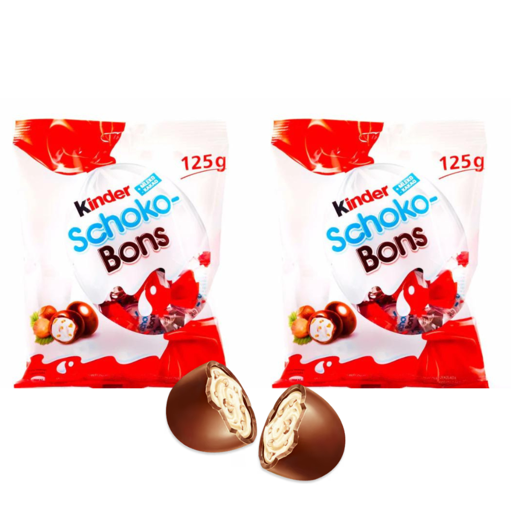 2 Chocolate Kinder Shoco Bons Importado Alemanha 125g