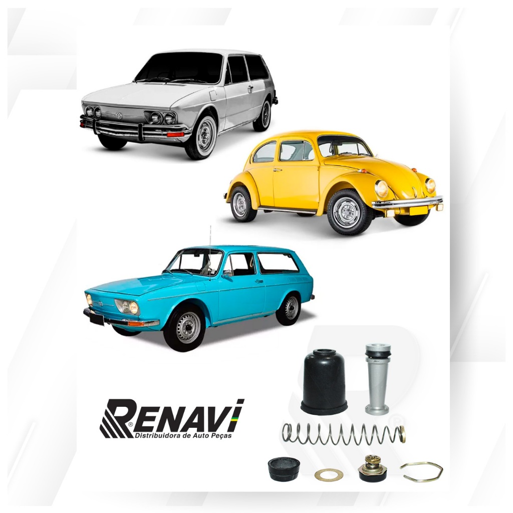 REPARO CILINDRO MESTRE BRASILIA 1.6 1973 A 1976 VARIANT 1.6 1970 A 1976 FUSCA 1300 1500 1600 1970 a 1976 3/4"