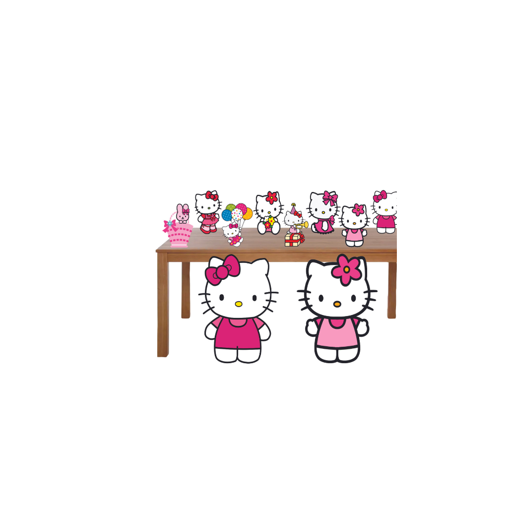 Kit Display Hello Kitty 8 De Mesa 2 De Chão Para Festa | Shopee Brasil