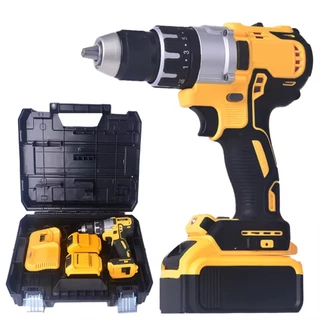 Furadeira e Parafusadeira 3/8 128V Bivolt com 2 Baterias Carbon