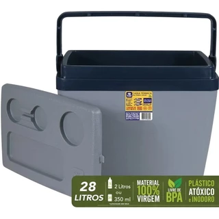Caixa Térmica Cooler 28L Opala Praia Pesca Camping Belfix em Oferta na Shopee