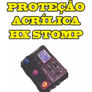 Proteção Acrílica Pedaleira hx Stomp- Personalizada com nome