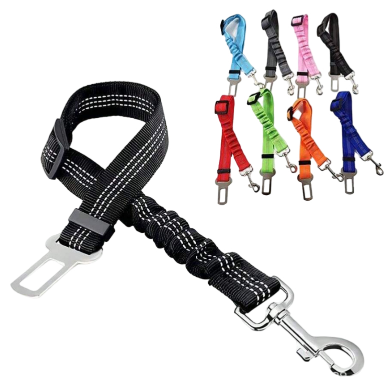 Cinto De Segurança De Carro Para Pet Ajustável Cachorro Gato Segurança Viagem